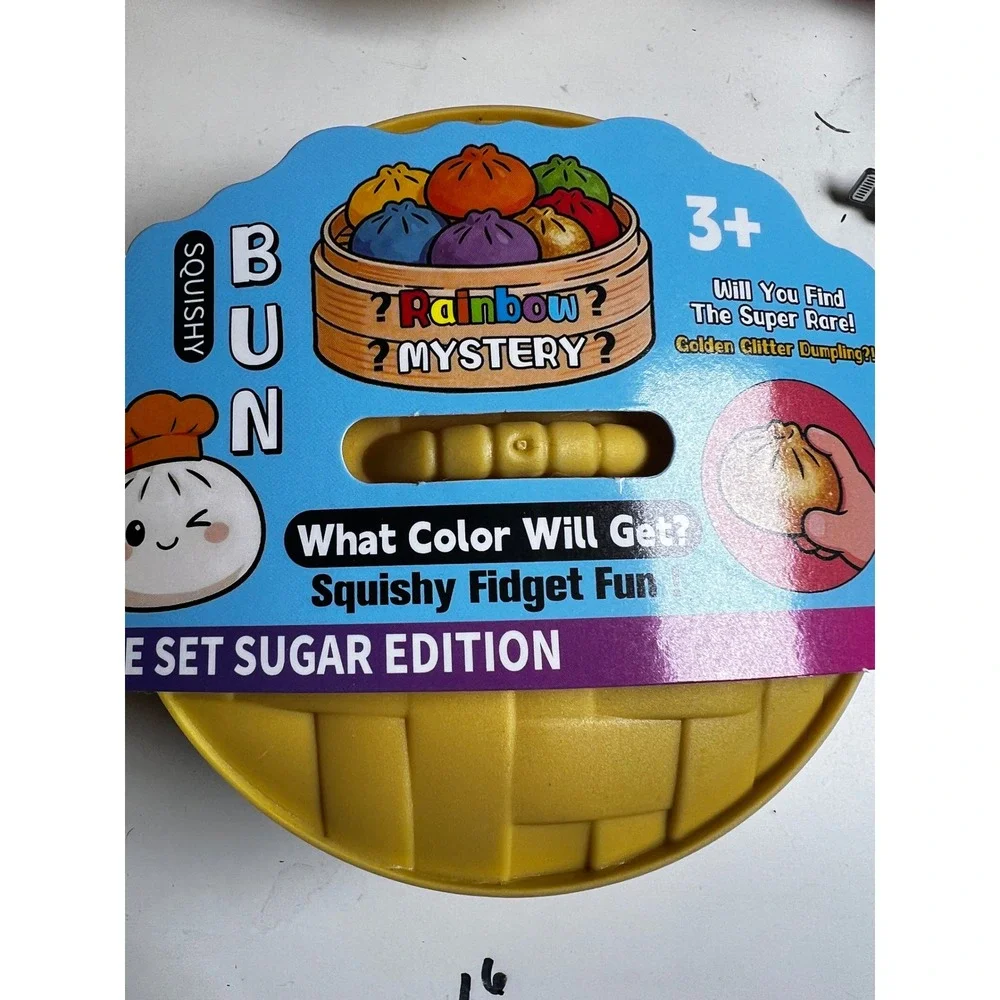 Squishy Bun Sugar Edition Fidget Toy White Donald Duck Dumpling Steamer Basket